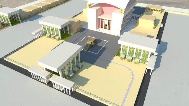 The Third Temple: the porches of the gates of the inner court.