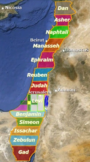 Israel. Map of Israel.