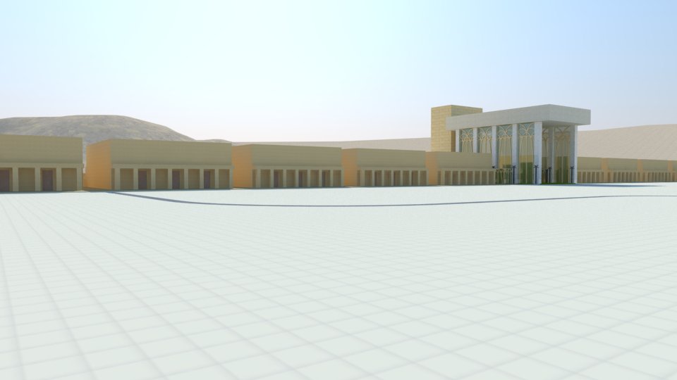 3D model of the Third Temple: 30 chambers, the restaurants.