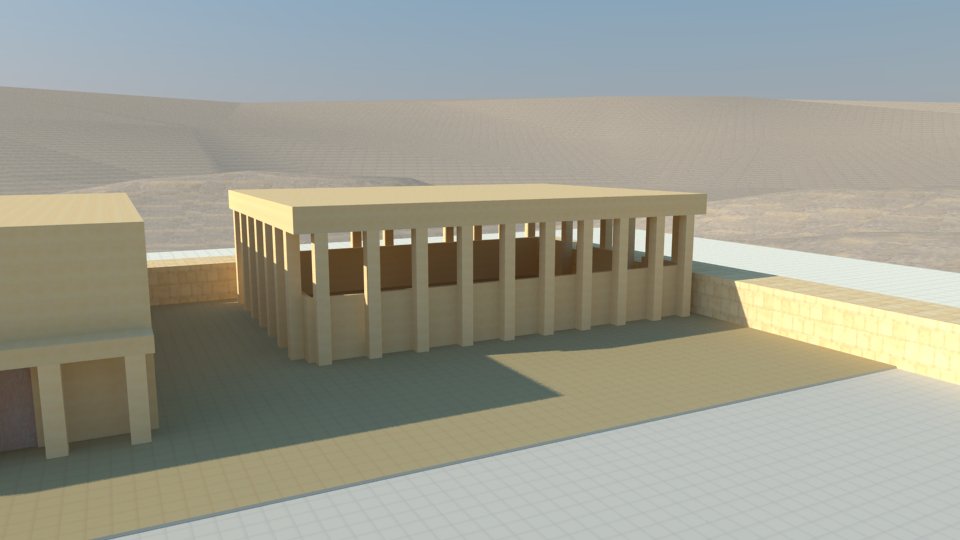 3D model of the Third Temple: the kitchen for the people.